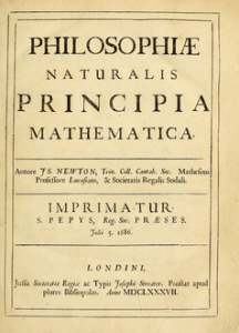 كتاب الأصول الرياضية للفلسفة الطبيعية لنيوتن